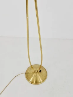 Online Pamono Mid-Century German Arc Floor Lamp with Flex Arms in Brass, 1960s