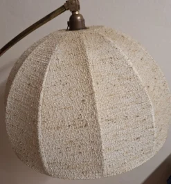 Hot Pamono Mid-Century German Arc Lamp with Black Plastic Base with an Iron Base Plate