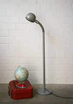 Outlet Pamono Mid-Century German Grey Metal Floor Lamp, 1960s