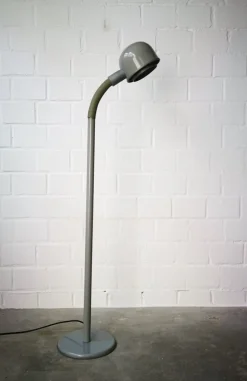 Outlet Pamono Mid-Century German Grey Metal Floor Lamp, 1960s