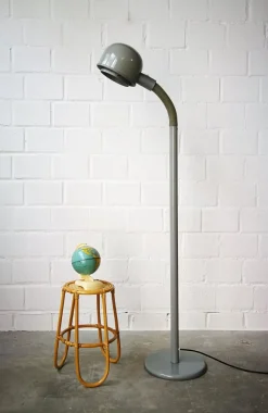 Outlet Pamono Mid-Century German Grey Metal Floor Lamp, 1960s