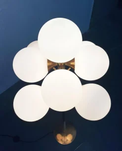 Hot Pamono Mid-Century German Space Age Brass Floor Lamp from Kaiser Leuchten, 1960s