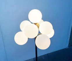 Hot Pamono Mid-Century German Space Age Brass Floor Lamp from Kaiser Leuchten, 1960s