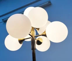 Hot Pamono Mid-Century German Space Age Brass Floor Lamp from Kaiser Leuchten, 1960s