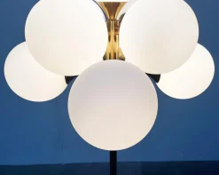 Hot Pamono Mid-Century German Space Age Brass Floor Lamp from Kaiser Leuchten, 1960s