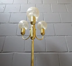 Best Pamono Mid-Century Golden Floor Lamp from Sölken Leuchten