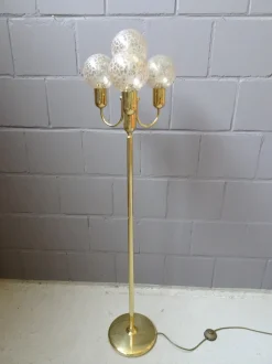 Best Pamono Mid-Century Golden Floor Lamp from Sölken Leuchten