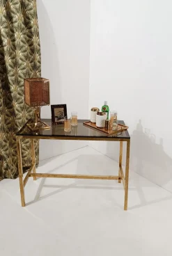 Clearance Pamono Mid-Century Hollywood Regency Brass and Cane Webbing Table Lamp, 1970s