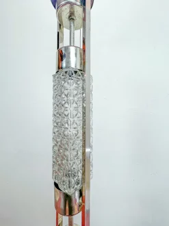 Hot Pamono Mid-Century Iluminated Glass Tubes Floor Lamp attributed to Richard Essig, 1970s