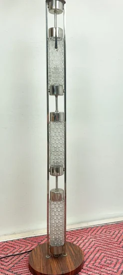 Hot Pamono Mid-Century Iluminated Glass Tubes Floor Lamp attributed to Richard Essig, 1970s