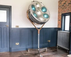 Best Pamono Mid-Century Industrial Aluminum Surgeons Operating Floor Lamp, 1950s