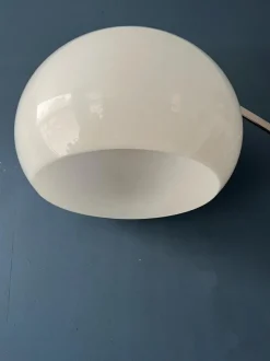 Clearance Pamono Mid-Century Italian Arc Floor Lamp with Acrylic Glass Shade by Goffredo Reggiani