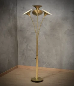 Discount Pamono Mid-Century Italian Brass Floor Lamp, 1970s