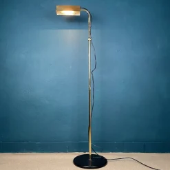 Discount Pamono Mid-Century Italian Brass Floor Lamp by Relux Milano, 1970s