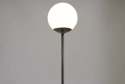 New Pamono Mid-Century Italian Floor Light with Globe Lamp, 1970s