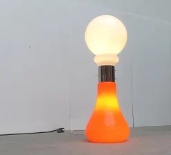 New Pamono Mid-Century Italian Glass Floor Lamp by Carlo Nason for Mazzega