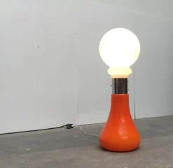 New Pamono Mid-Century Italian Glass Floor Lamp by Carlo Nason for Mazzega