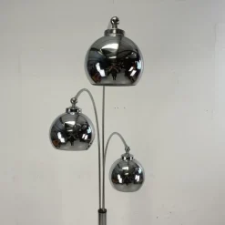 Pamono Mid-Century Italian Marble Based Arc Floor Light by Goffredo Reggiani