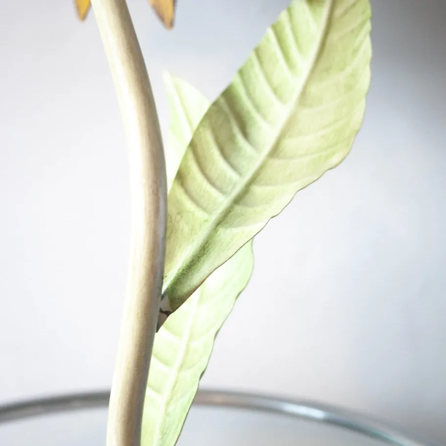 Best Pamono Mid-Century Italian Metal Painted Sunflower Table Lamp, 1970s