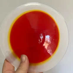 Best Pamono Mid-Century Italian Murano Glass Disc Chandelier, 1960s