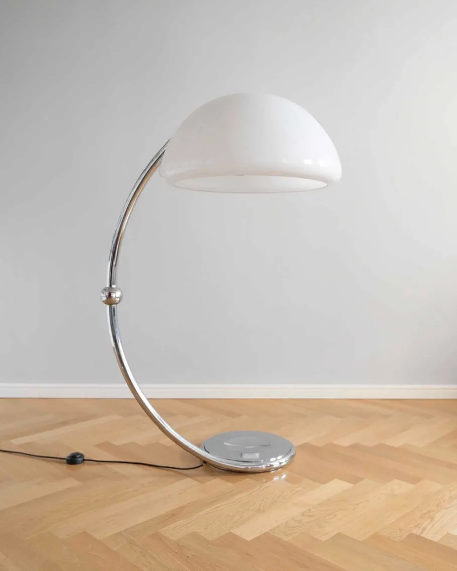 Discount Pamono Mid-Century Italian Space Age Serpente Floor Lamp attributed to Elio Martinelli, 1970s