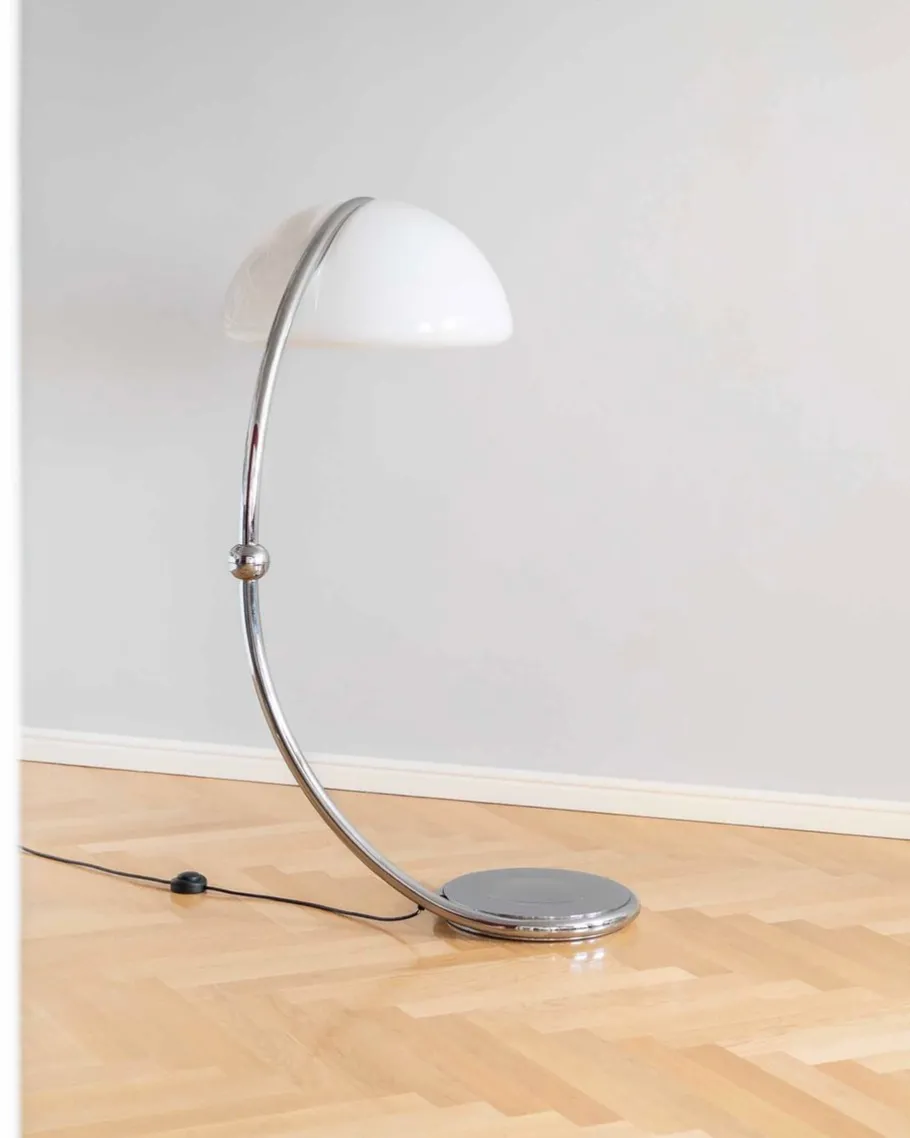 Discount Pamono Mid-Century Italian Space Age Serpente Floor Lamp attributed to Elio Martinelli, 1970s