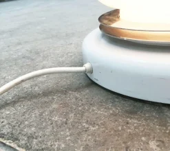 Pamono Mid-Century Italian Space Age Glass Floor Lamp, 1960s