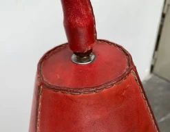 New Pamono Mid-Century Leather Floor Lamp by Jacques Adnet for Valenti, Spain, 1960s