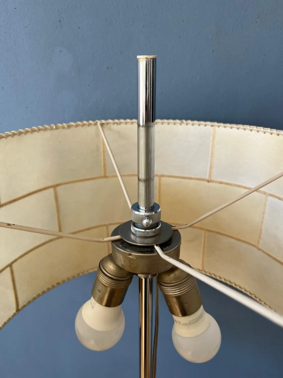 Sale Pamono Mid-Century Leather Floor Lamp from Staff Leuchten, 1970s