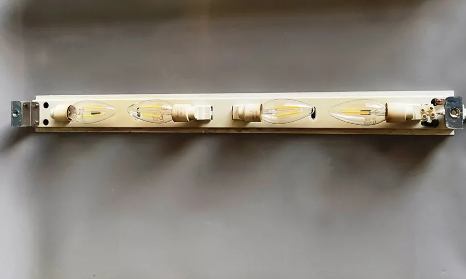 Best Pamono Mid-Century Long Frosted Glass Wall Lamp from Eglo, Austria, 1970s