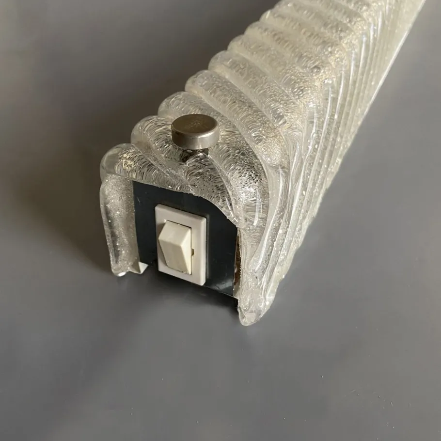 Best Pamono Mid-Century Long Frosted Glass Wall Lamp from Eglo, Austria, 1970s