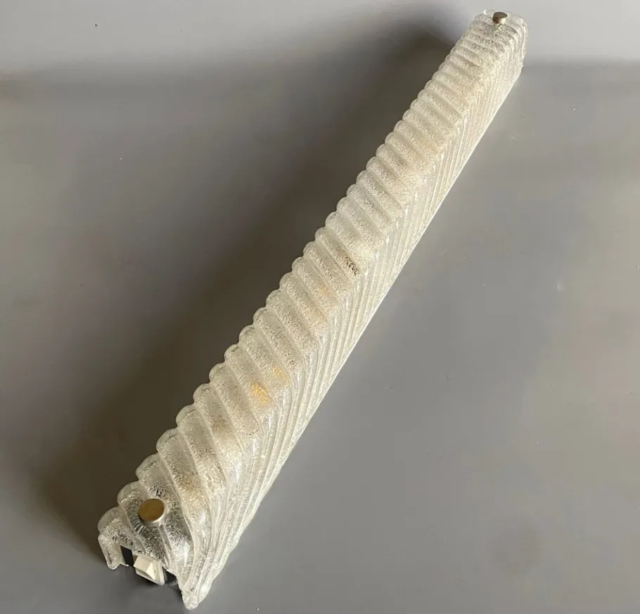 Best Pamono Mid-Century Long Frosted Glass Wall Lamp from Eglo, Austria, 1970s