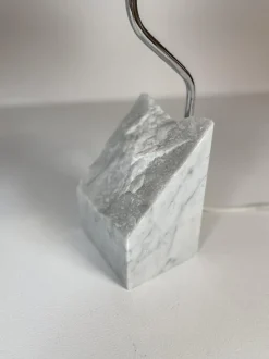 Best Pamono Mid-Century Marble and Steel Table Lamps from Bergboms, 1970s, Sweden, Set of 2