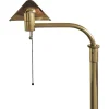 New Pamono Mid-Century Modern Adjustable Brass Swing Arm Floor Lamp, 1960s