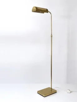 Outlet Pamono Mid-Century Modern Adjustable Brass Floor Lamp or Reading Light, Sweden, 1960s