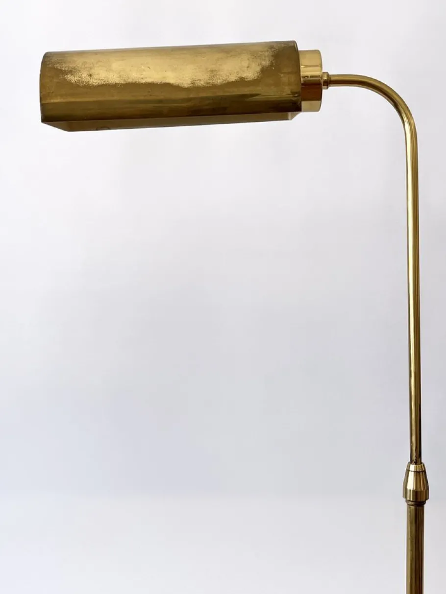 Outlet Pamono Mid-Century Modern Adjustable Brass Floor Lamp or Reading Light, Sweden, 1960s