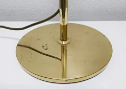 Sale Pamono Mid-Century Modern Adjustable Swing Arm Floor Lamp in Brass, Germany, 1960s