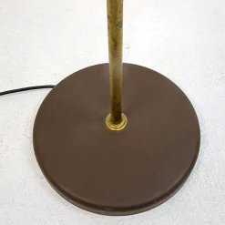 Online Pamono Mid-Century Modern Adjustable Floor Lamp in Brass and Brown from Raak