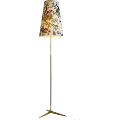 Discount Pamono Midcentury Modern Austrian Brass Floor Lamp by J.T. Kalmar, 1950s
