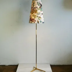 Discount Pamono Midcentury Modern Austrian Brass Floor Lamp by J.T. Kalmar, 1950s