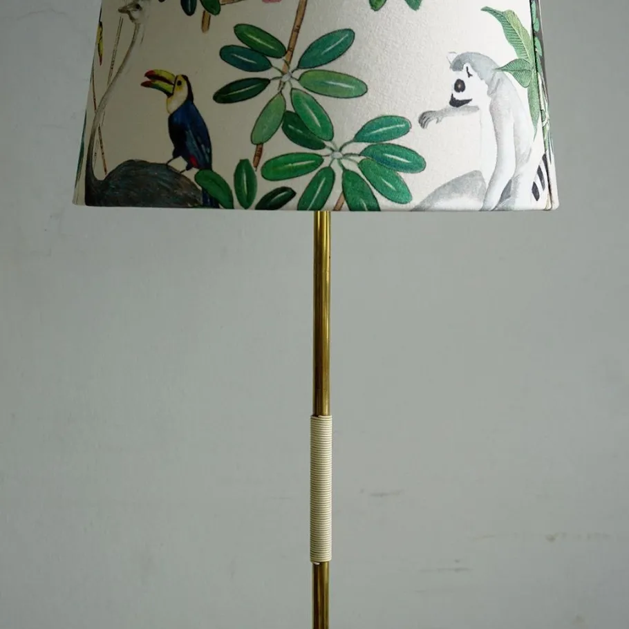 Discount Pamono Midcentury Modern Austrian Brass Floor Lamp by J.T. Kalmar, 1950s