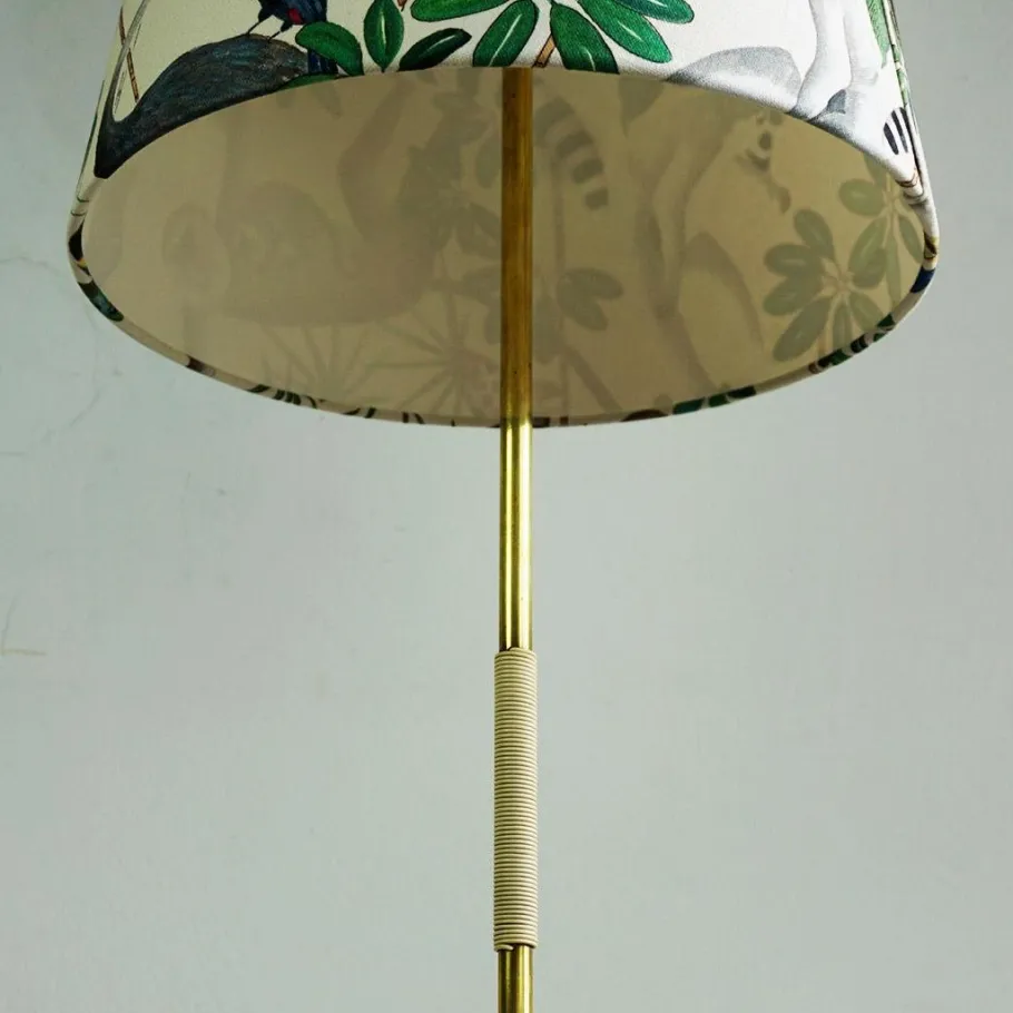 Discount Pamono Midcentury Modern Austrian Brass Floor Lamp by J.T. Kalmar, 1950s