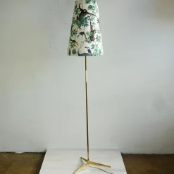 Discount Pamono Midcentury Modern Austrian Brass Floor Lamp by J.T. Kalmar, 1950s