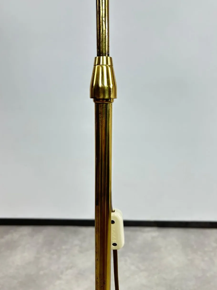 Best Pamono Mid-Century Modern Brass Floor Lamp, 1930s