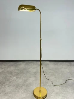 Best Pamono Mid-Century Modern Brass Floor Lamp, 1930s