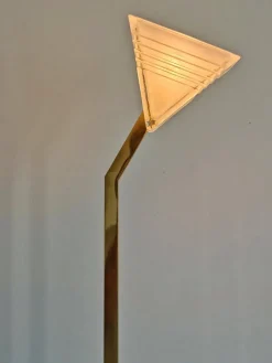 Online Pamono Mid-Century Modern Brass Floor Lamp from Peill & Putzler, 1970s