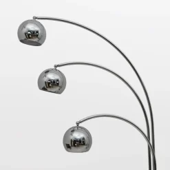Best Pamono Mid-Century Modern Chromed Metal and Marble Floor Lamp attributed to Goffredo Reggiani for Reggiani, 1960s