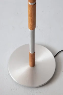 Discount Pamono Mid-Century Modern Danish Oak and Chrome Floor Lamp, 1960s