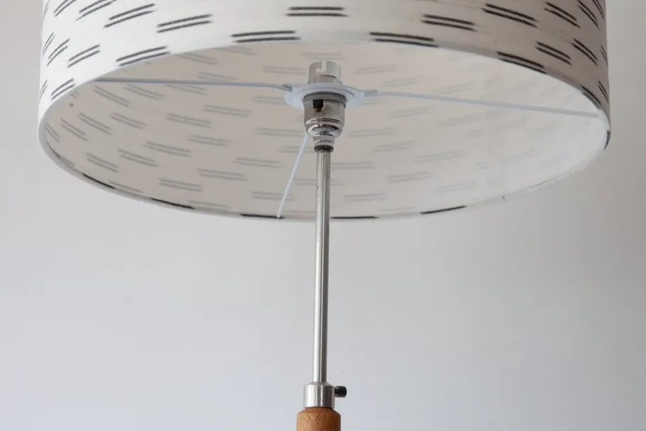 Discount Pamono Mid-Century Modern Danish Oak and Chrome Floor Lamp, 1960s