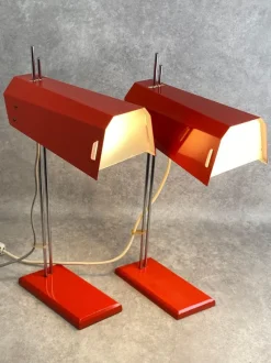 Clearance Pamono Mid-Century Modern Desk Lamps by Josef Hurka for Lidokov, 1960s, Set of 2